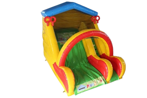 Structure gonflable green wave vue d'en haut